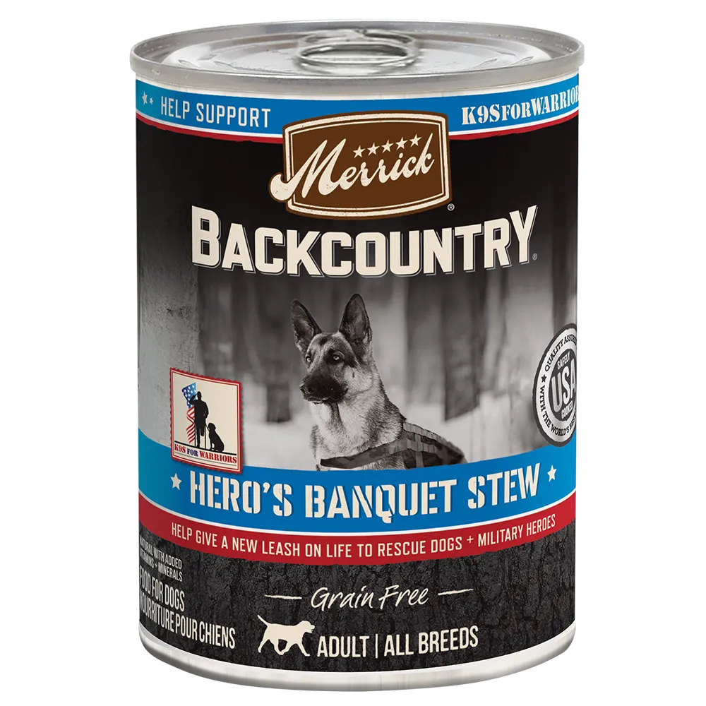 Backcountry Grain Free Hero&#039;s Banquet Stew - Front of can