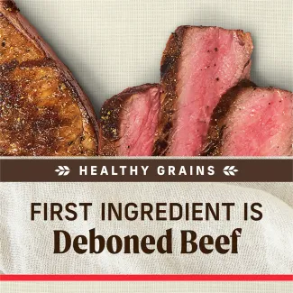 healthy grains, first ingredient is deboned beef
