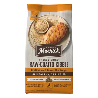 Healthy Grains Freeze-dried Raw-coated Kibble Real Chicken + Brown Rice Recipe