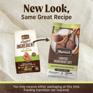 Limited Ingredient Diet Grain Free - Real Lamb &amp; Sweet Potato Recipe - Transition Image