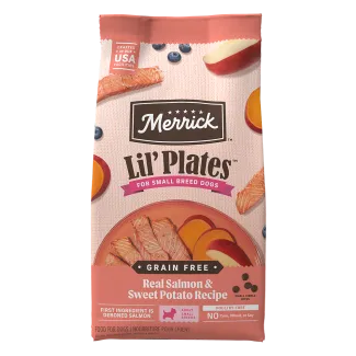 Lil&#039; Plates Grain Free Real Salmon + Sweet Potatoes Recipe - Front of bag