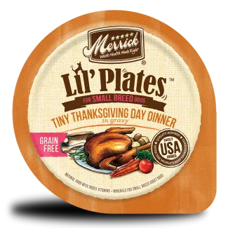 MER Lil Plates GF Cups Tiny Thanksgiving Dinner in Gravy lg