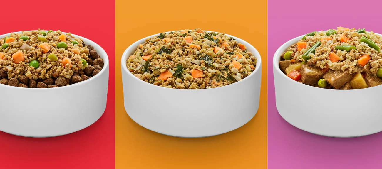 Fresh Selects products in bowls