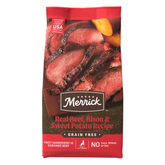 Merrick Beef Bison Sweet Potato Grain free Dry Dog Food