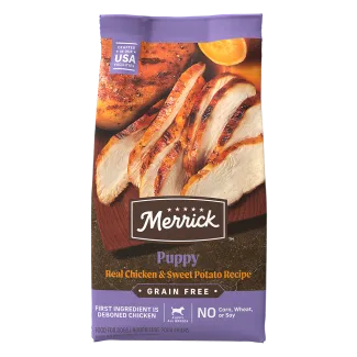 mer gf puppy real chicken sweet potato front lg